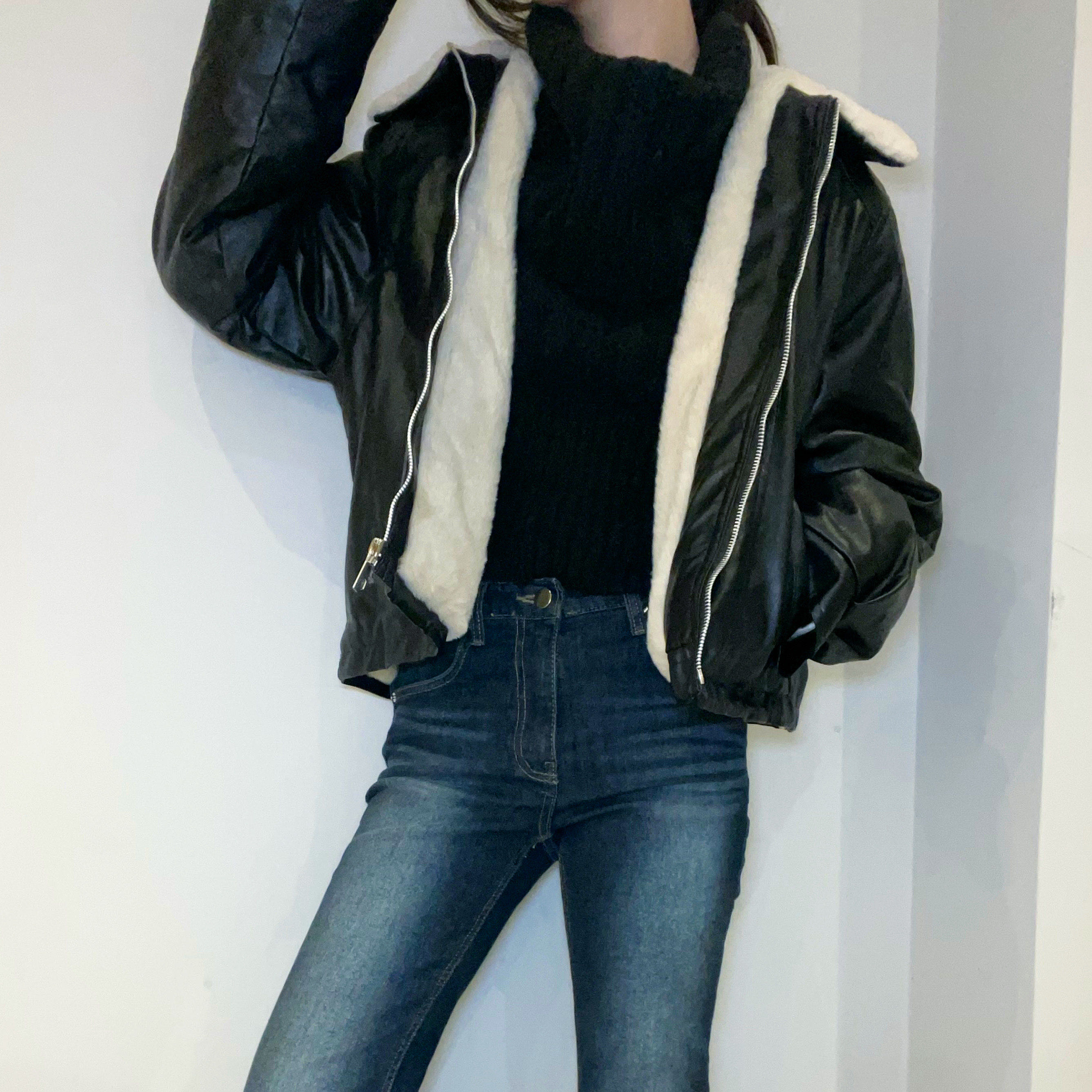 C2001 Elegant Knit Off Shoulder Top