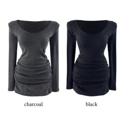 [Preorder 1st Drop Price] C2003 Midnight Shirred Mini Dress