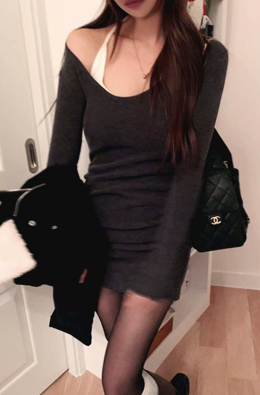 [Preorder 1st Drop Price] C2003 Midnight Shirred Mini Dress