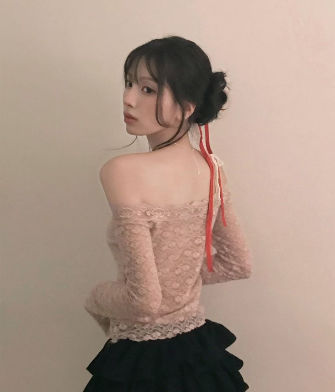 [Preorder 1st Drop Price] C2105 Balletcore Lace Top