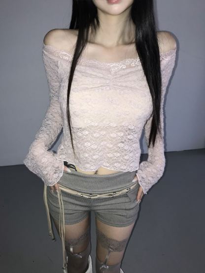 [Preorder 1st Drop Price] C2105 Balletcore Lace Top