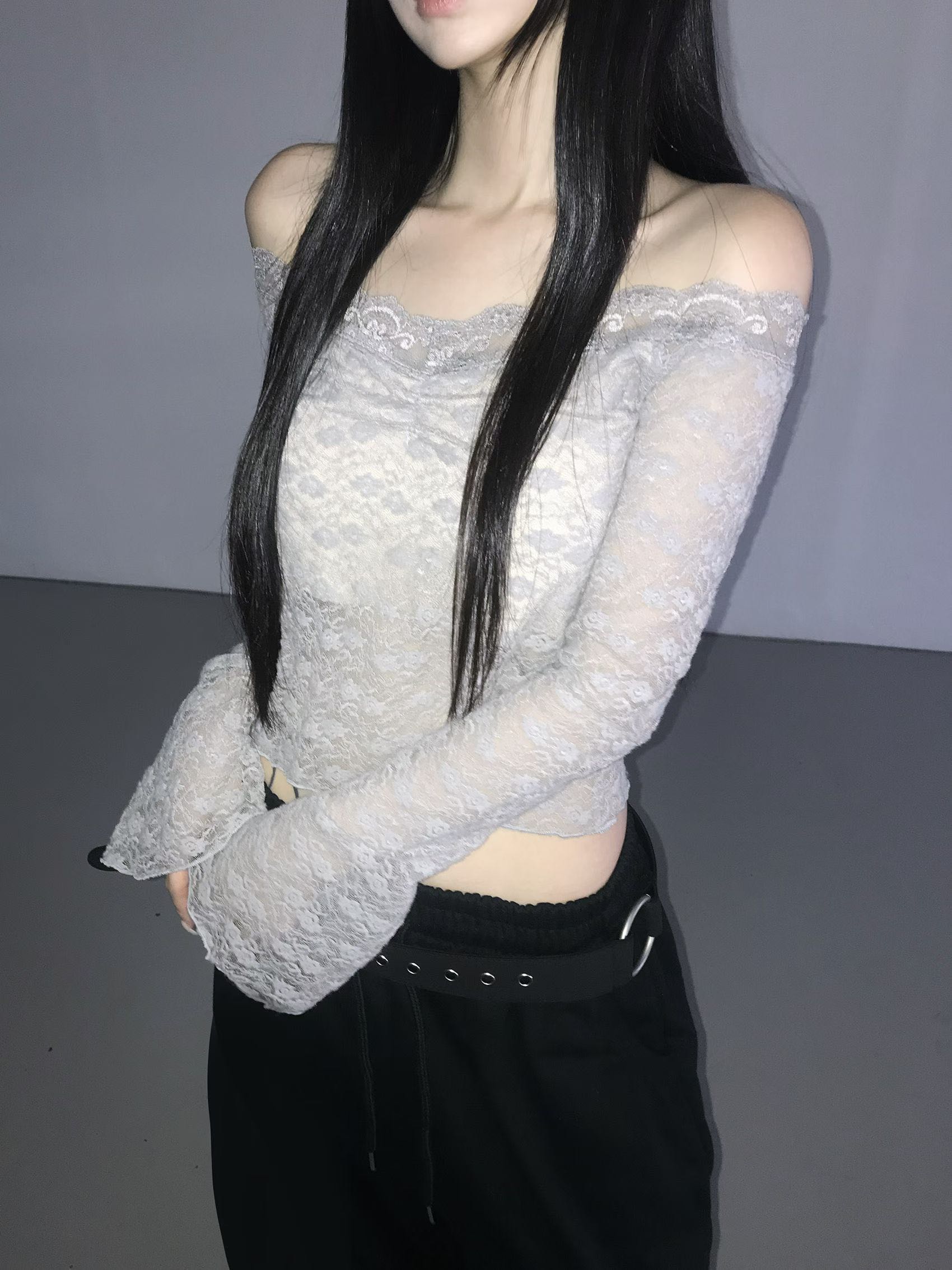 [Preorder 1st Drop Price] C2105 Balletcore Lace Top