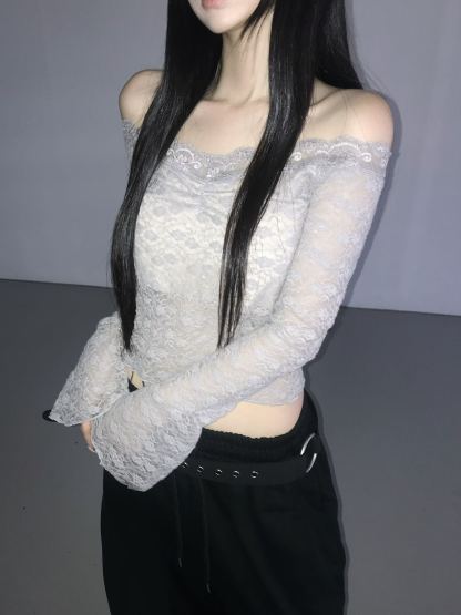 [Preorder 1st Drop Price] C2105 Balletcore Lace Top