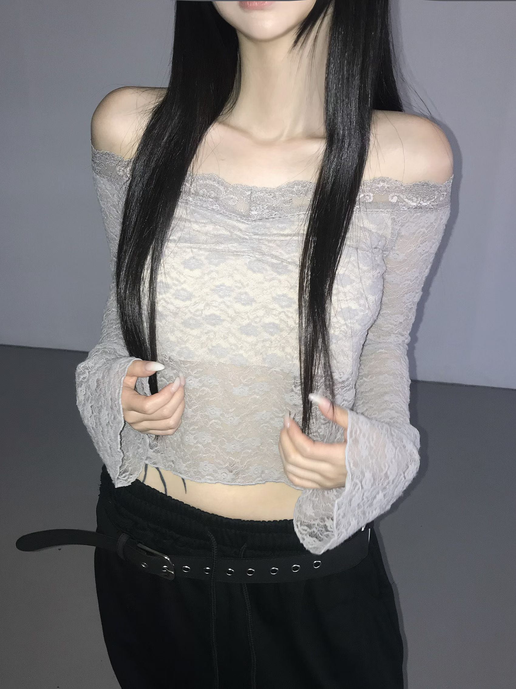 [Preorder 1st Drop Price] C2105 Balletcore Lace Top