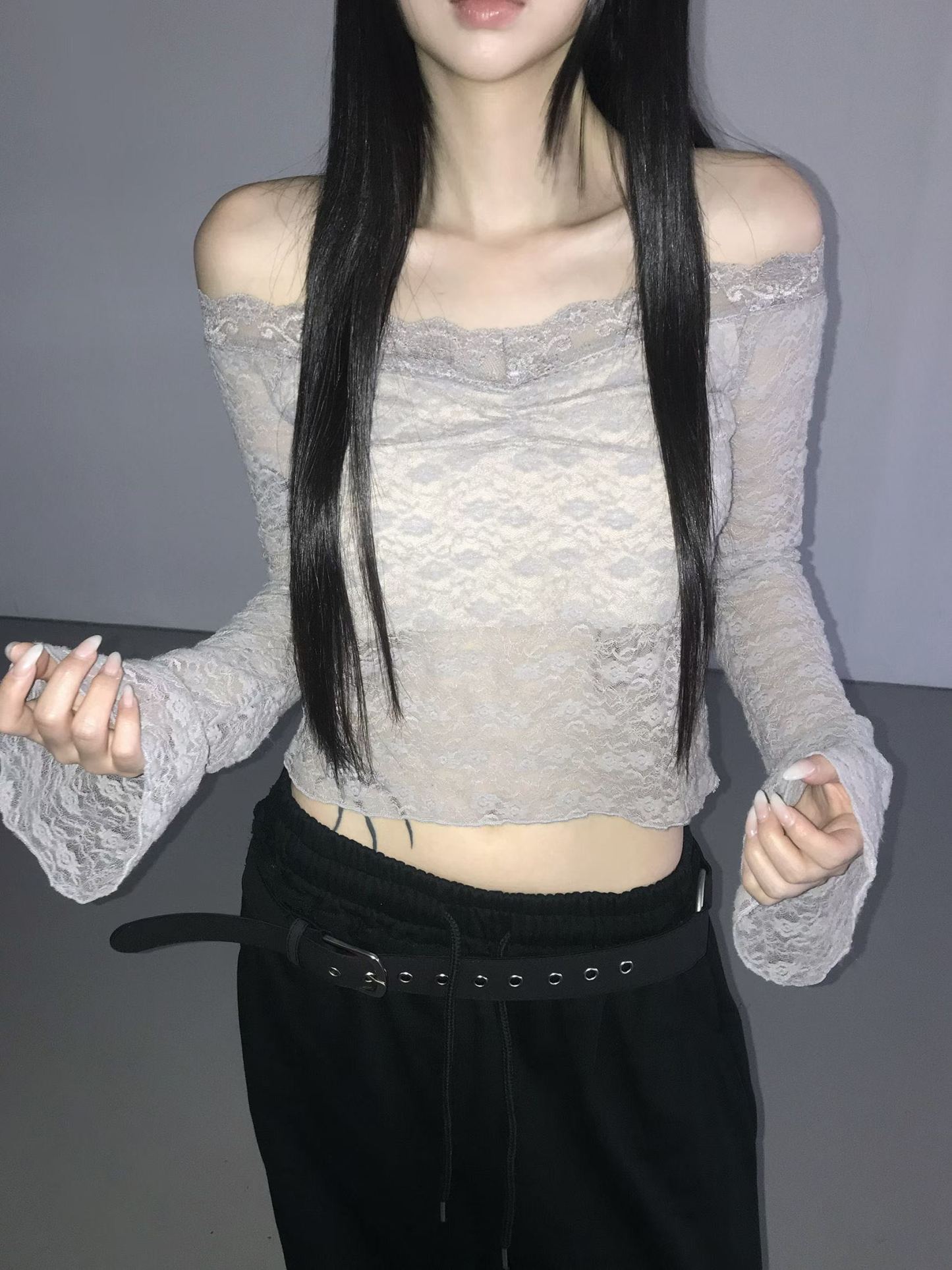 [Preorder 1st Drop Price] C2105 Balletcore Lace Top