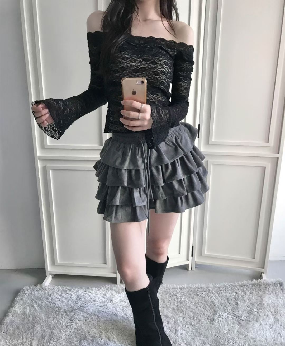 [Preorder 1st Drop Price] C2105 Balletcore Lace Top