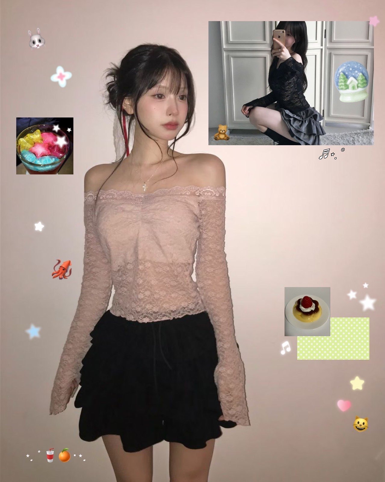 [Preorder 1st Drop Price] C2105 Balletcore Lace Top