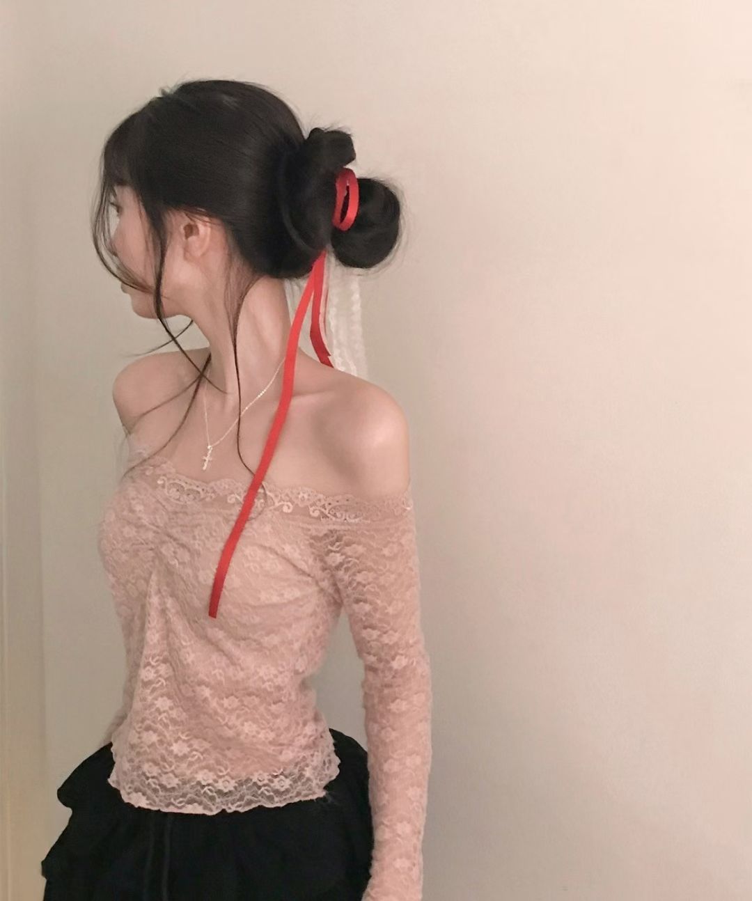 [Preorder 1st Drop Price] C2105 Balletcore Lace Top