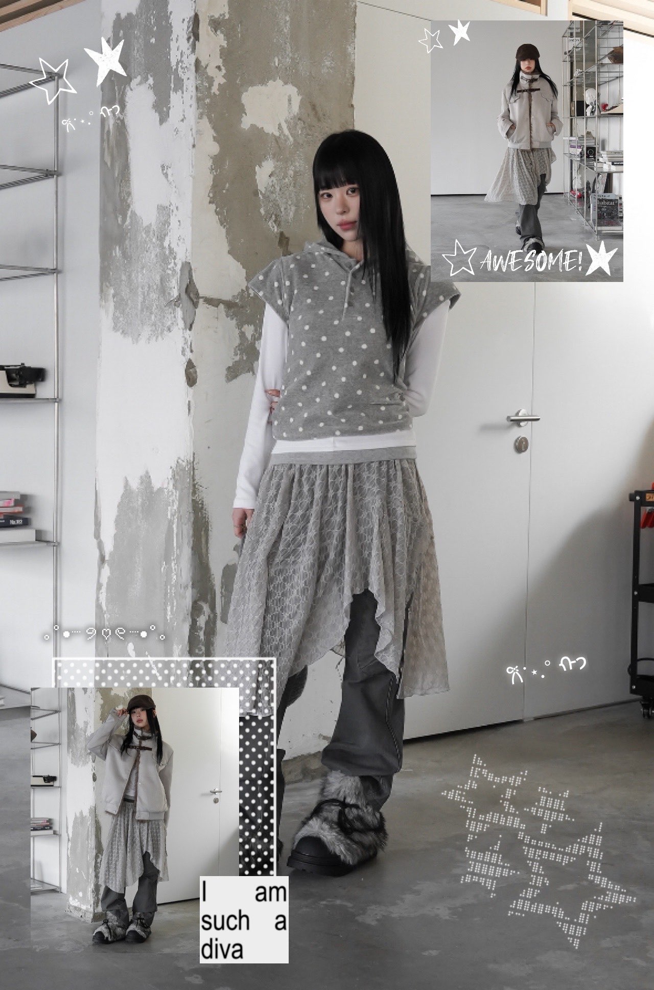 [Preorder 1st Drop Price] C2106 Lunaria Drift Skirt