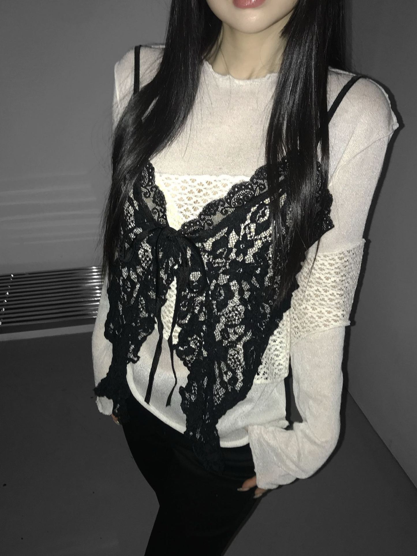 [Preorder 1st Drop Price] C2107 Noirlette Veil Camisole