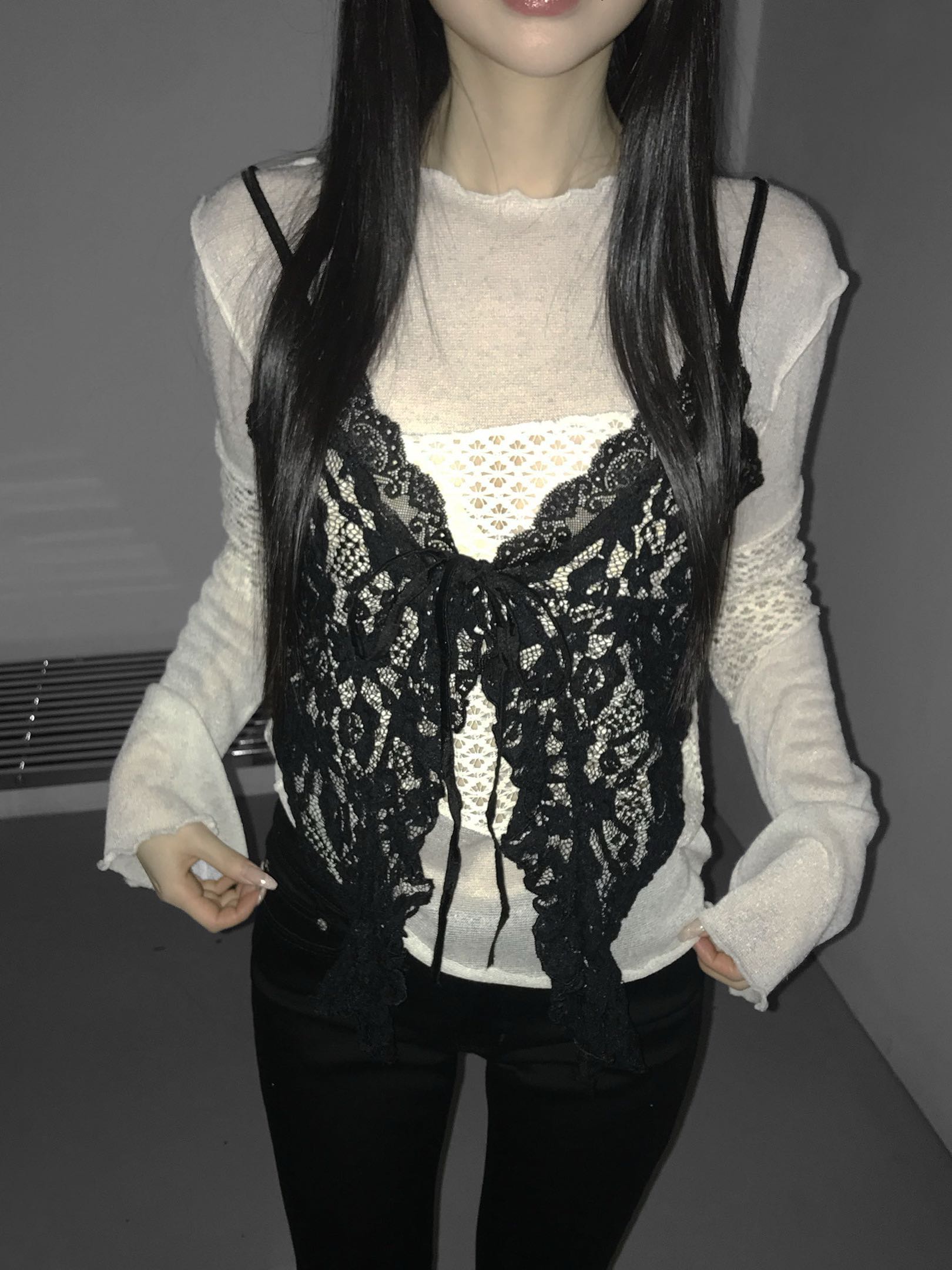 [Preorder 1st Drop Price] C2107 Noirlette Veil Camisole