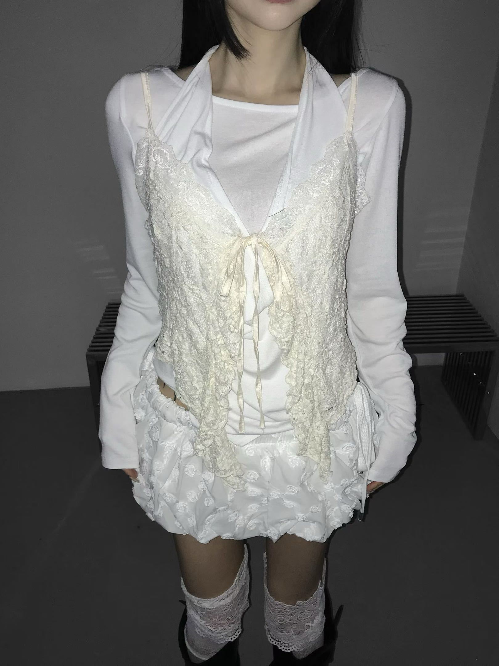 [Preorder 1st Drop Price] C2107 Noirlette Veil Camisole