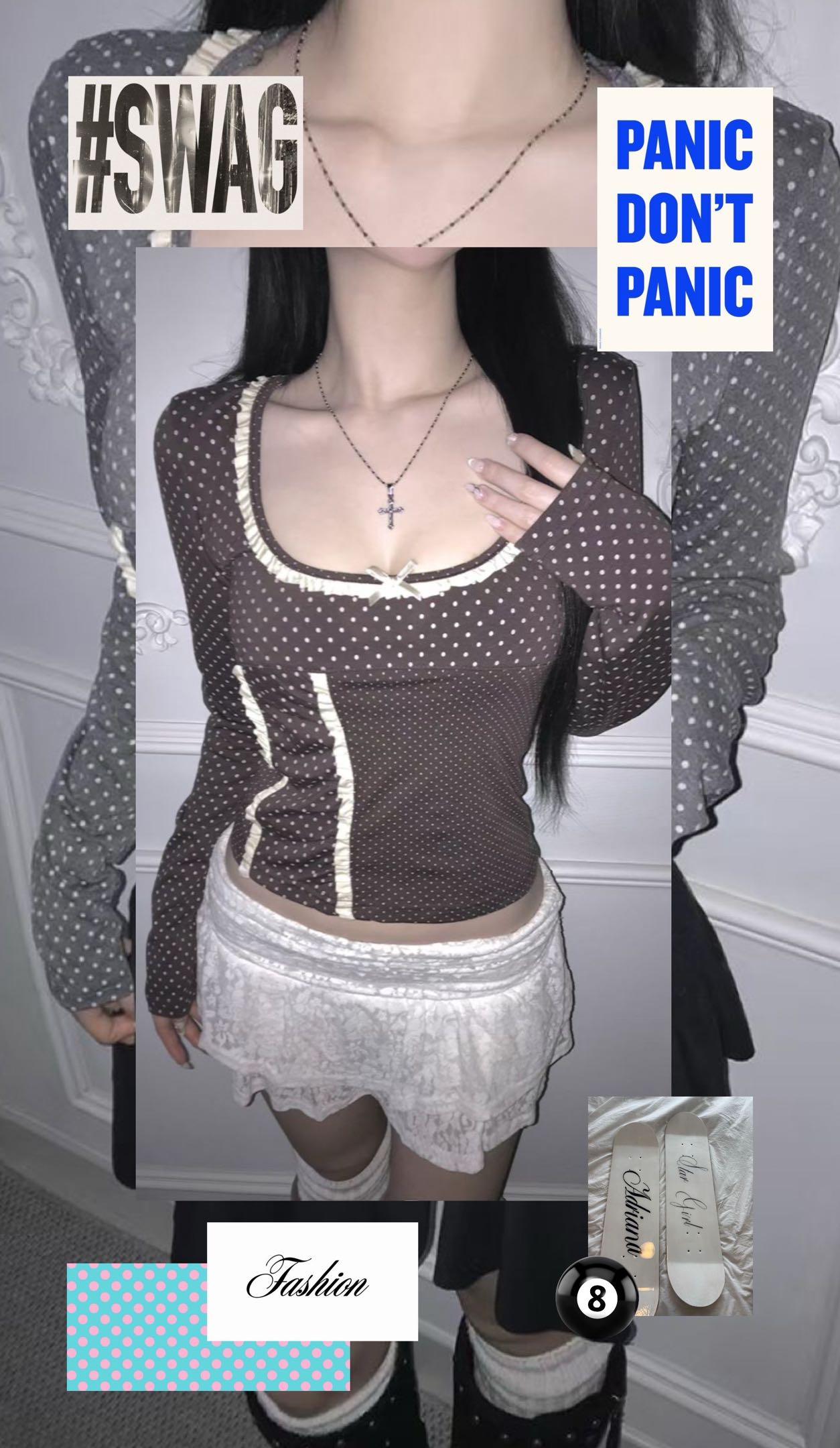 [Preorder 1st Drop Price] C2108 Rosette Dot Top