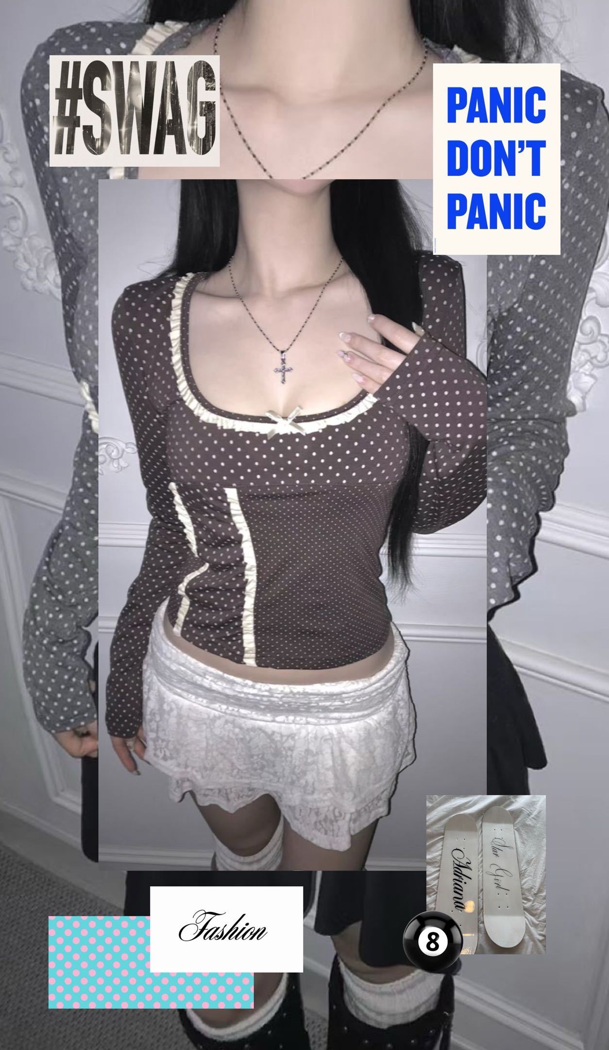 [Preorder 1st Drop Price] C2108 Rosette Dot Top