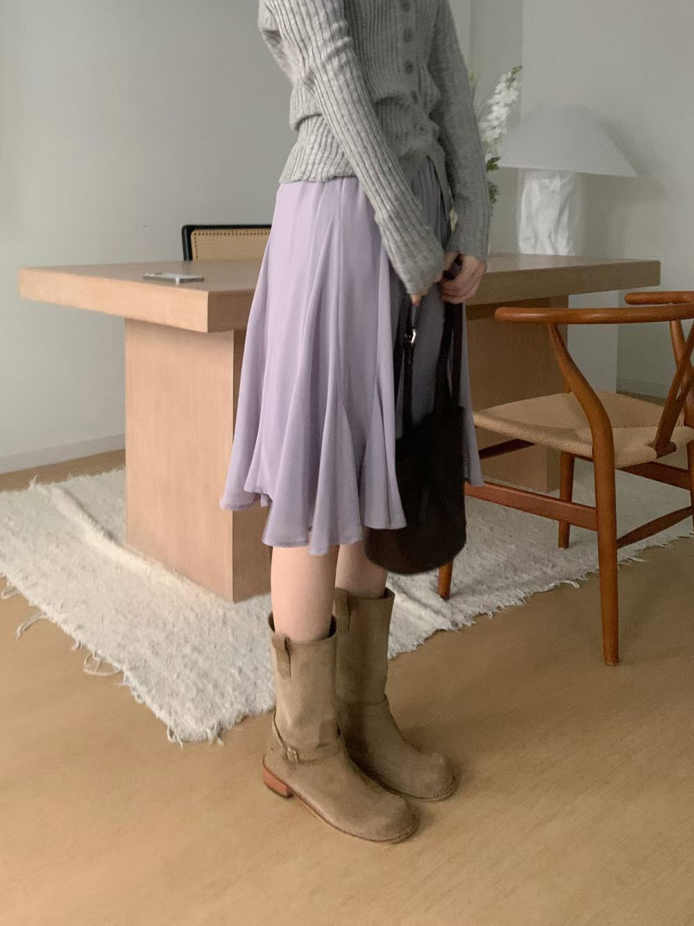 [Preorder 1st Drop Price] C2202 Flutter Midi Skirt