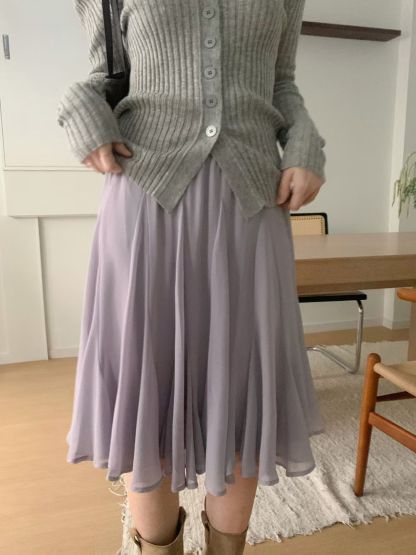 [Preorder 1st Drop Price] C2202 Flutter Midi Skirt