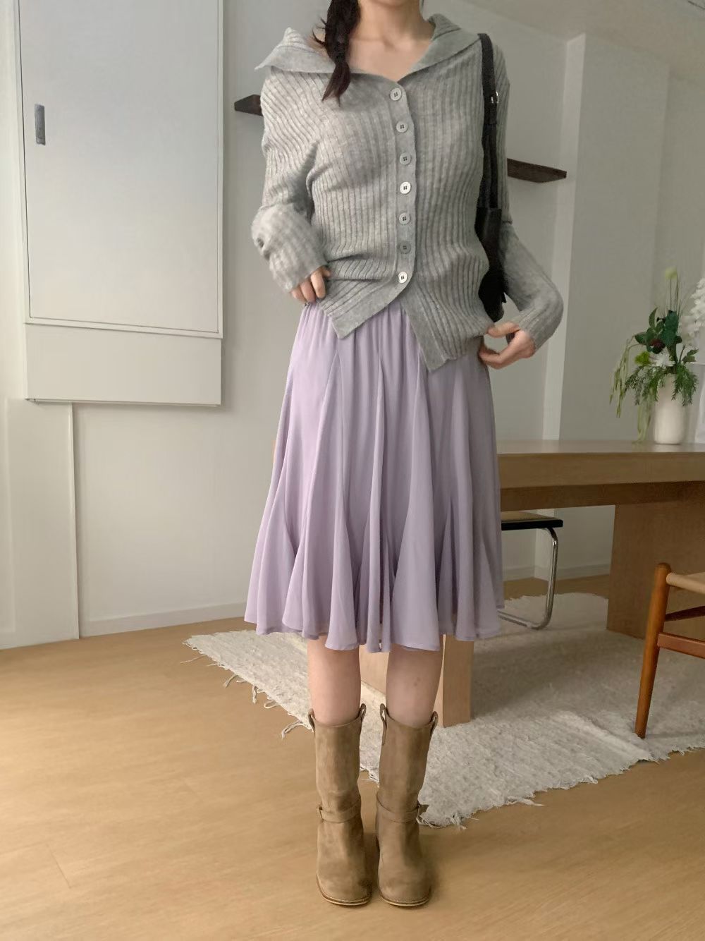 [Preorder 1st Drop Price] C2202 Flutter Midi Skirt