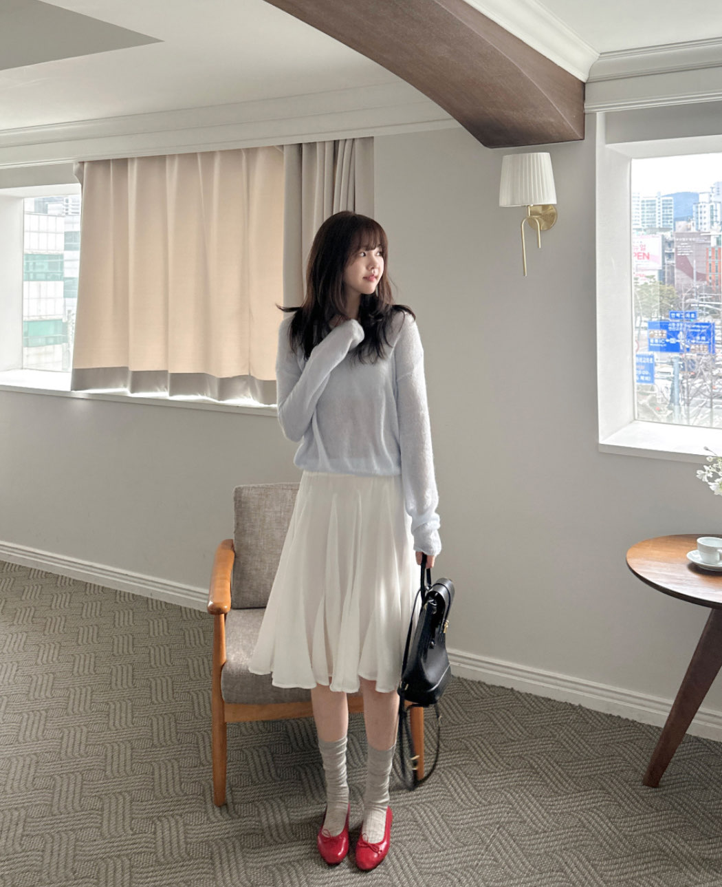 [Preorder 1st Drop Price] C2202 Flutter Midi Skirt