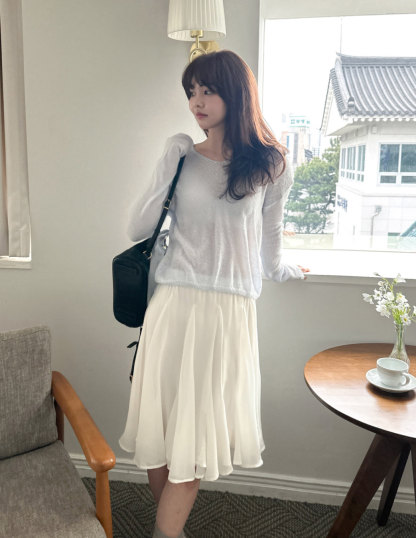[Preorder 1st Drop Price] C2202 Flutter Midi Skirt