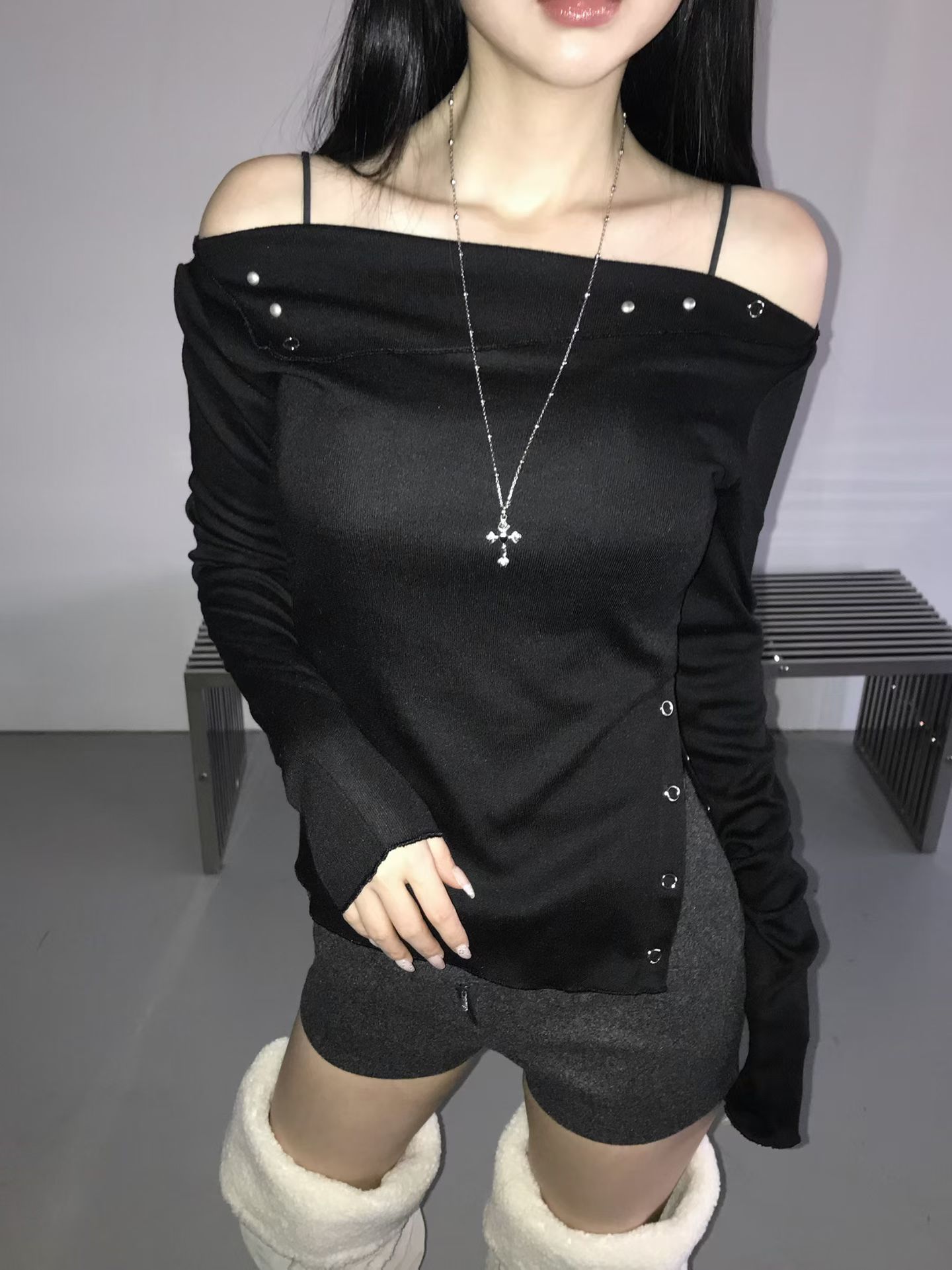 [Preorder 1st Drop Price] C2304 Rivetline Silt Top