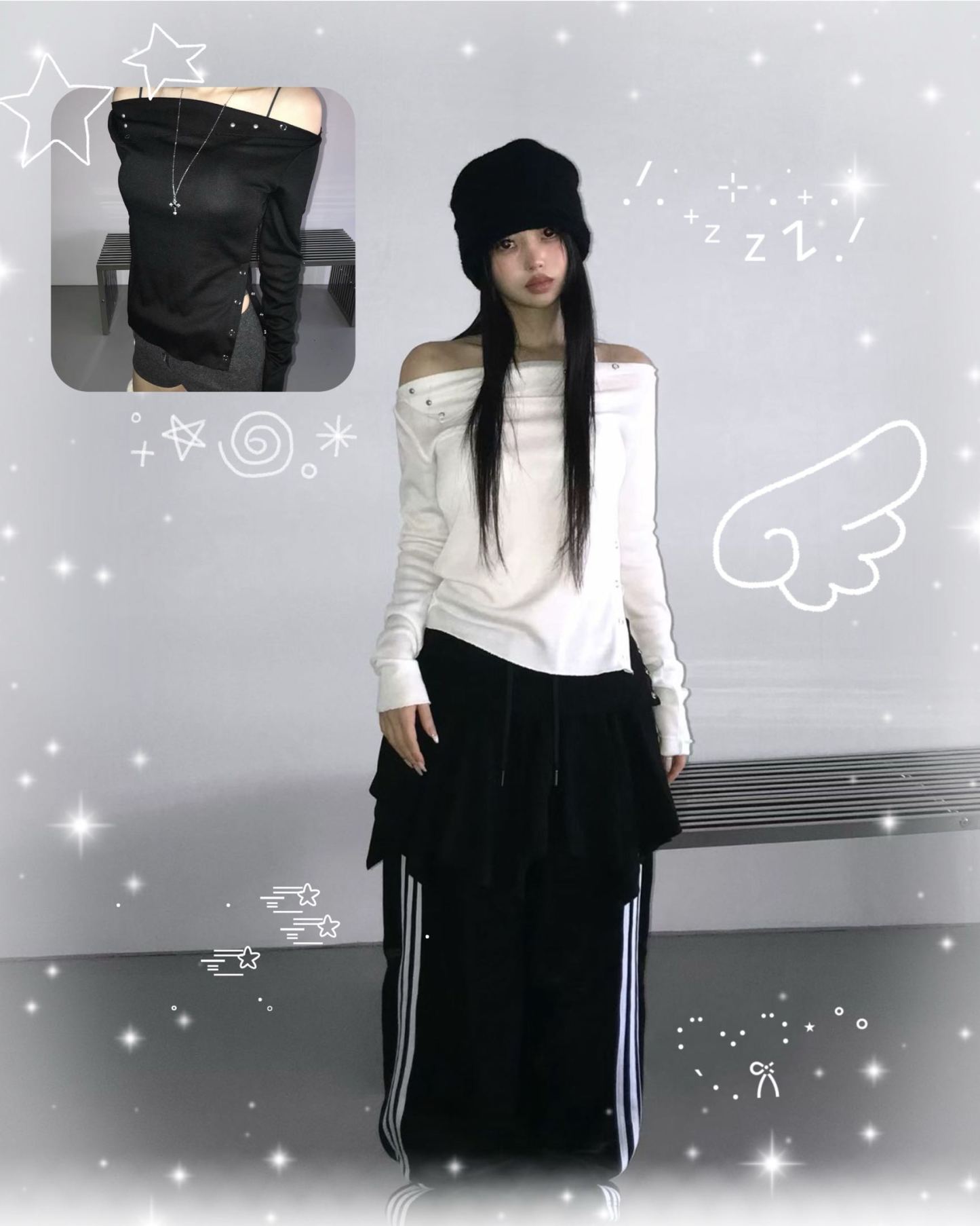 [Preorder 1st Drop Price] C2304 Rivetline Silt Top