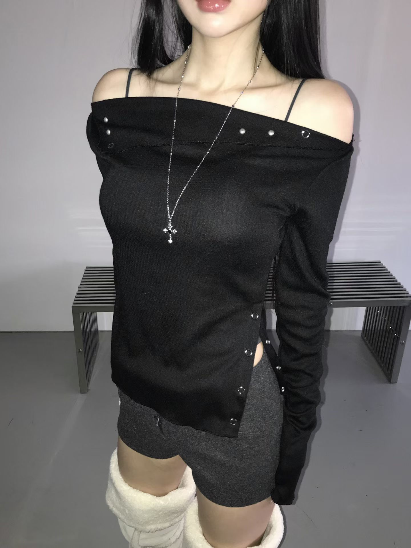 [Preorder 1st Drop Price] C2304 Rivetline Silt Top