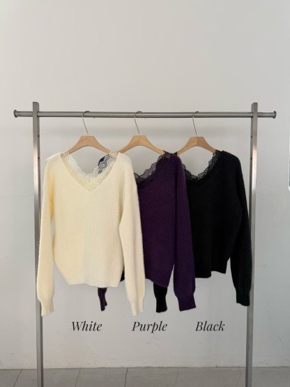 [Preorder 1st Drop Price] C2402 Velour Knit Sweater
