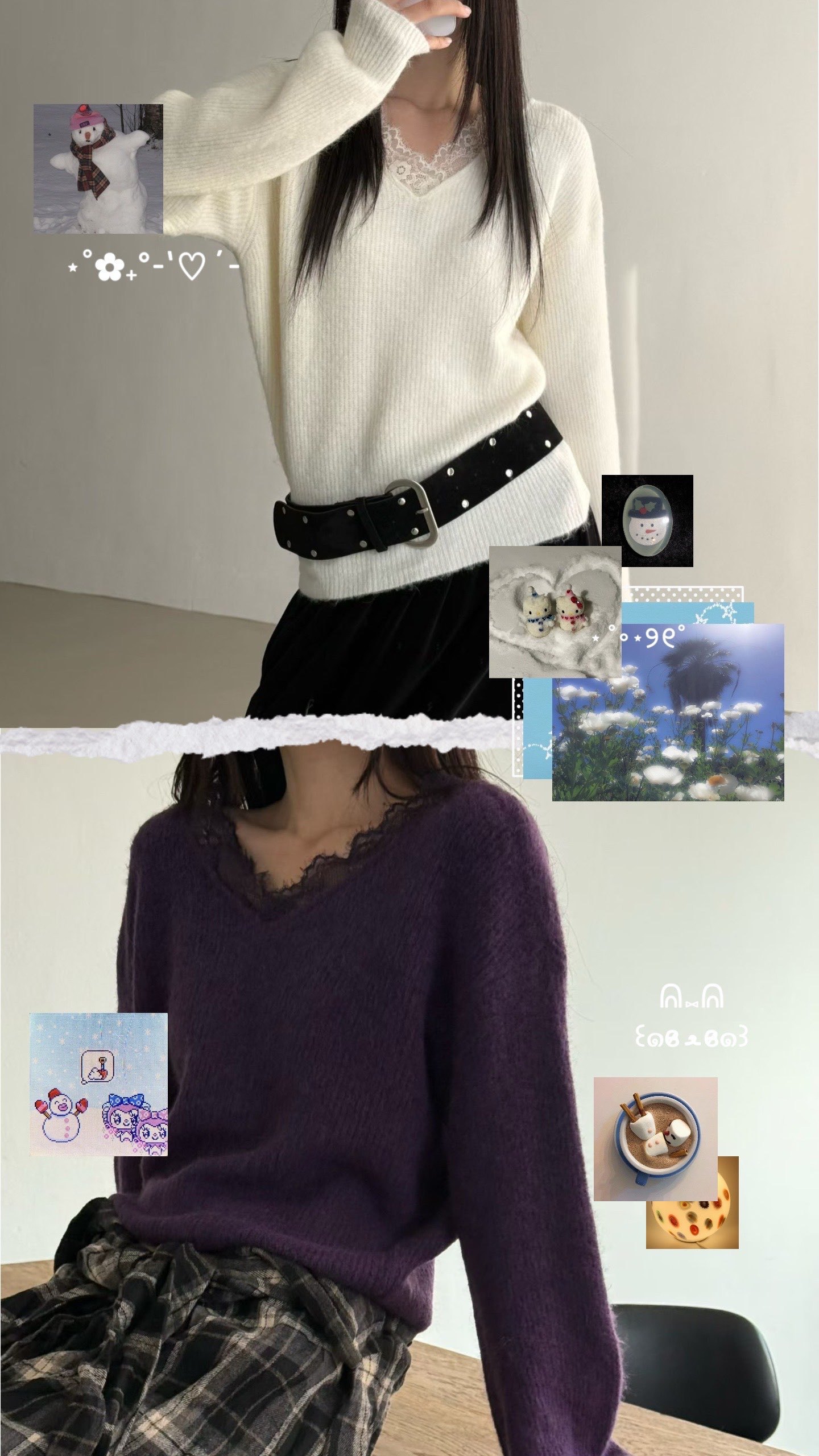 [Preorder 1st Drop Price] C2402 Velour Knit Sweater