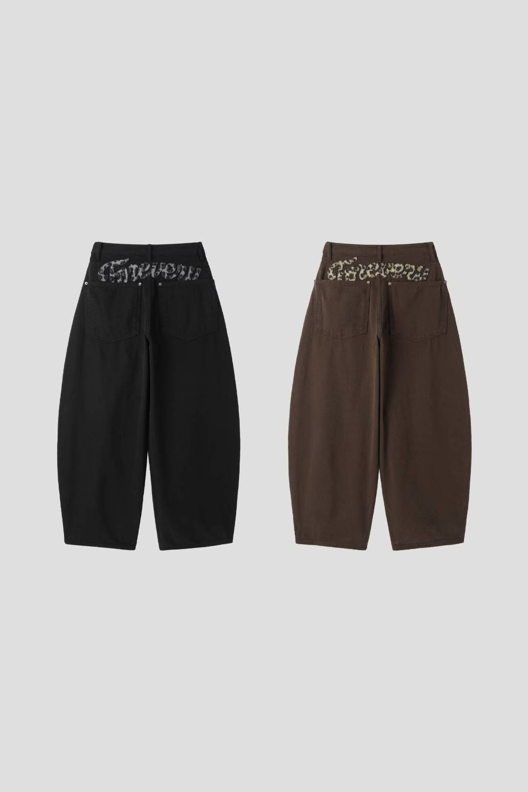 C2502 Forever Leopard Balloon Jeans