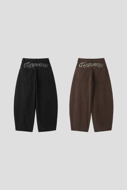 C2502 Forever Leopard Balloon Jeans