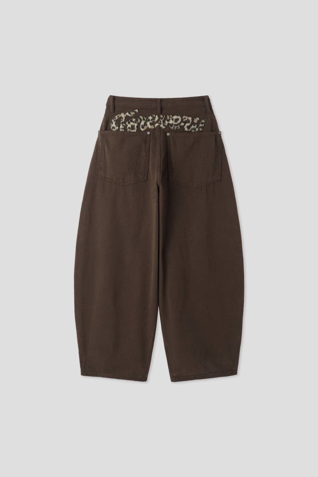 C2502 Forever Leopard Balloon Jeans