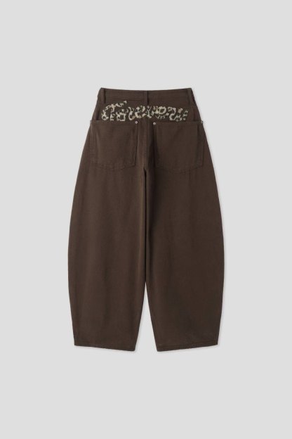 C2502 Forever Leopard Balloon Jeans