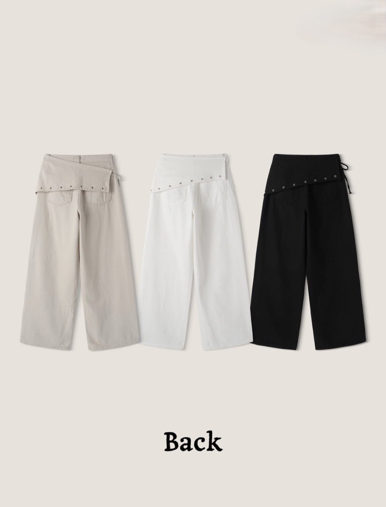 [Preorder 1st Drop Price] C2511 Eyelet Wrap Pants