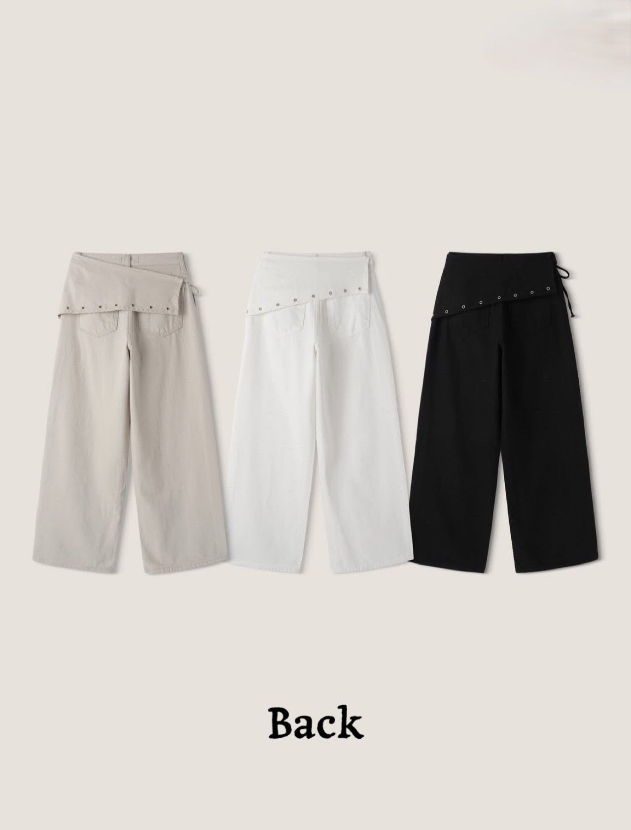 [Preorder 1st Drop Price] C2511 Eyelet Wrap Pants