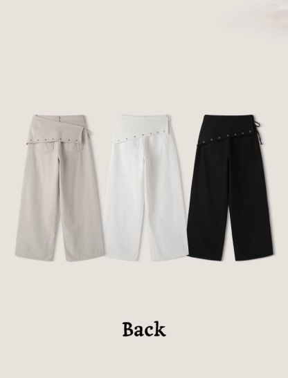 [Preorder 1st Drop Price] C2511 Eyelet Wrap Pants