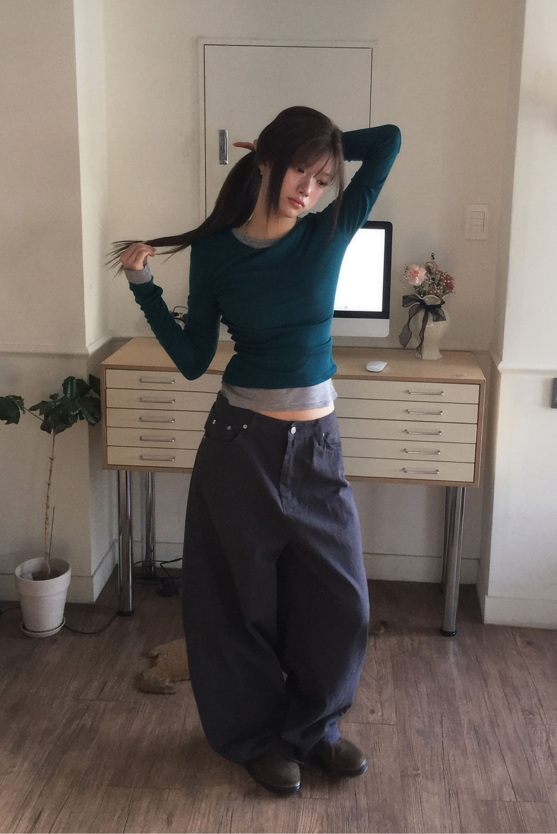 [Preorder 1st Drop Price] C2516 Corset Balloon Pants