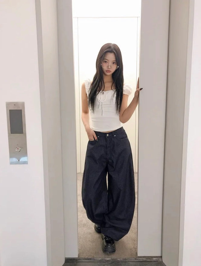 [Preorder 1st Drop Price] C2517 Buckle Balloon Pants