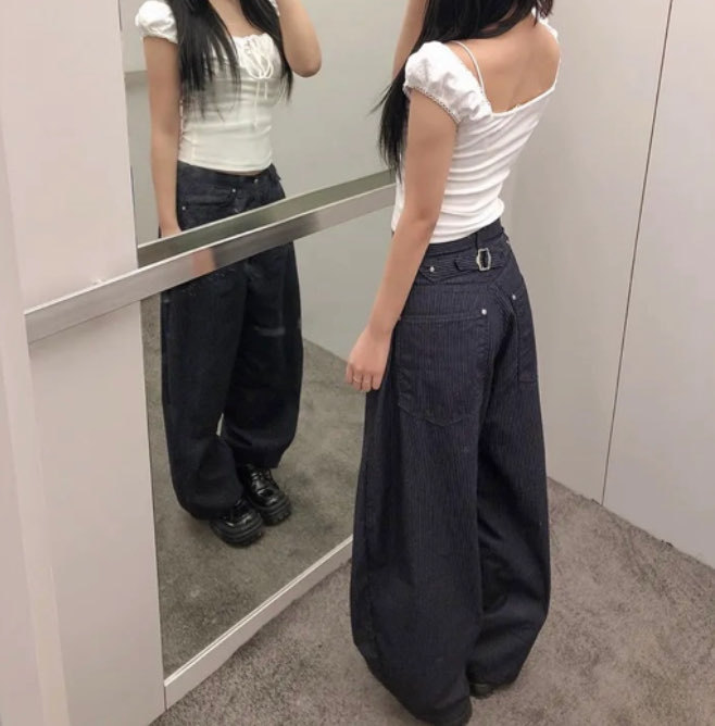 [Preorder 1st Drop Price] C2517 Buckle Balloon Pants