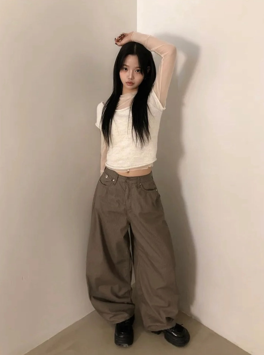 [Preorder 1st Drop Price] C2517 Buckle Balloon Pants