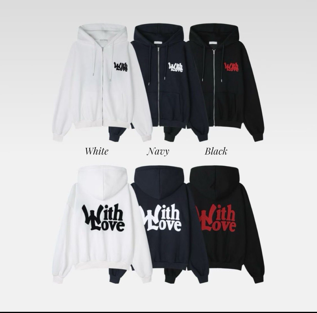 [Preorder 1st Drop Price] C2702 With Love Hoodie