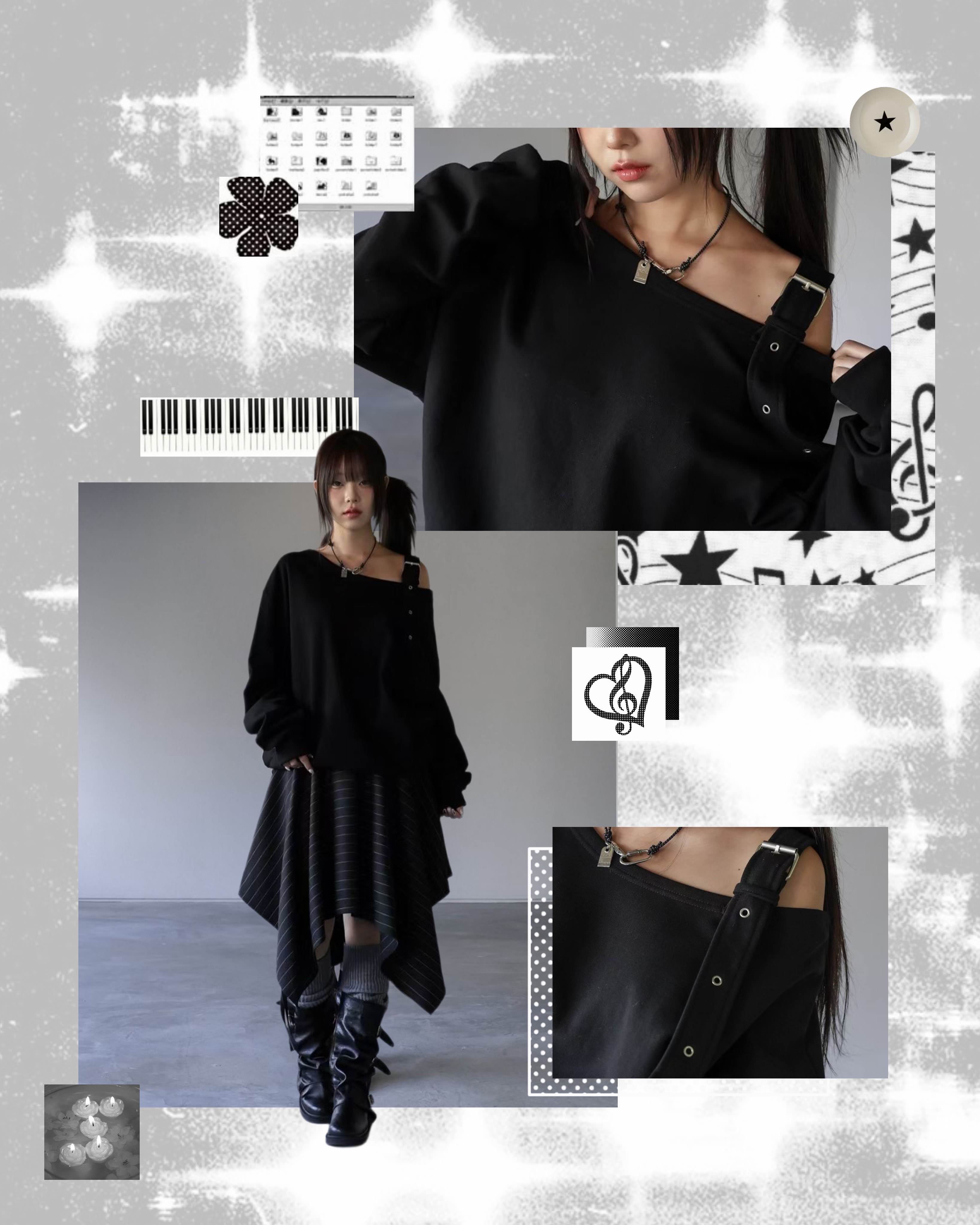 [Preorder 1st Drop Price] C2901 Buckle Charm Sweater