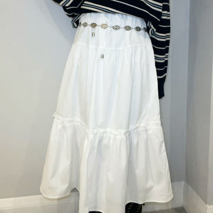 C3002 Feminine Flow Maxi Skirt