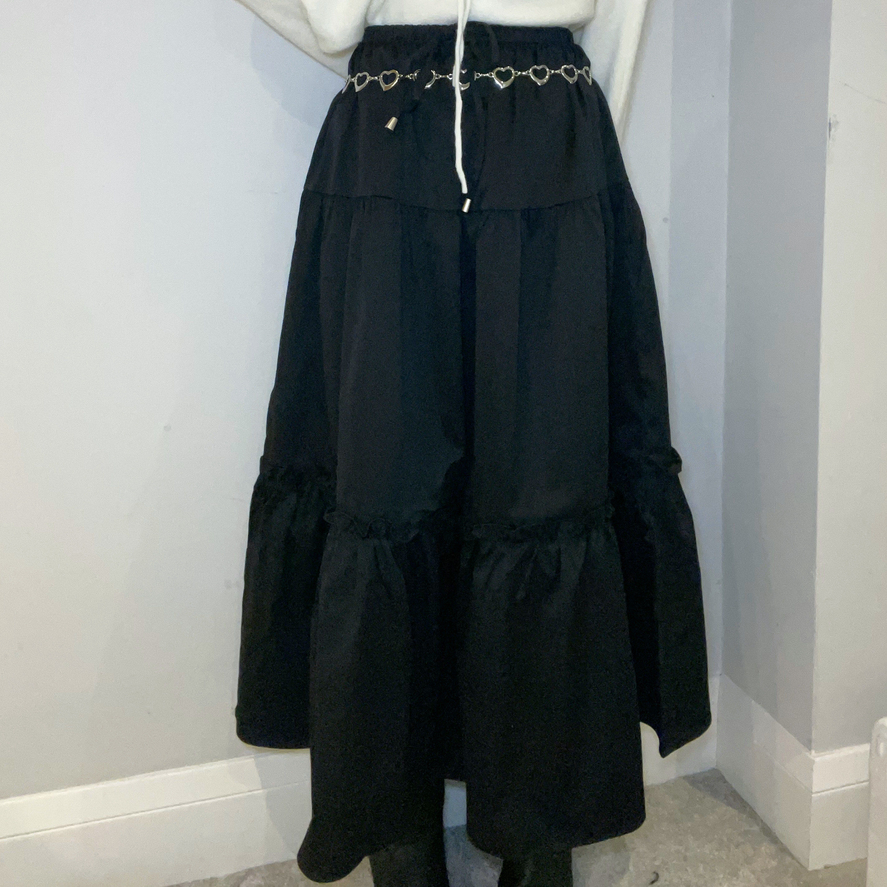 C3002 Feminine Flow Maxi Skirt