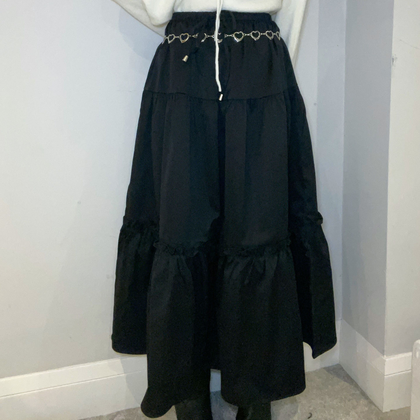 C3002 Feminine Flow Maxi Skirt