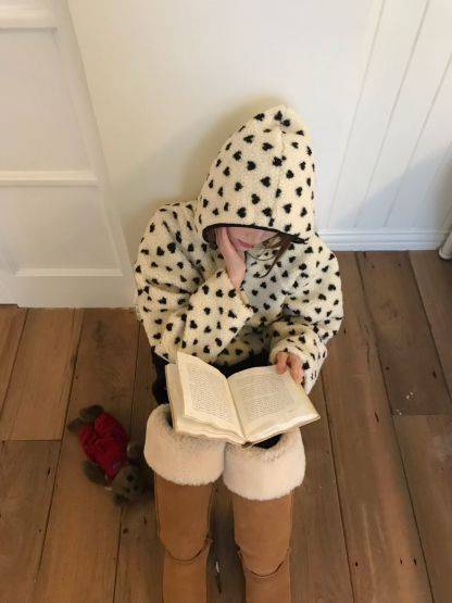 [Preorder 1st Drop Price] C3007 Heartbeat Teddy Hoodie