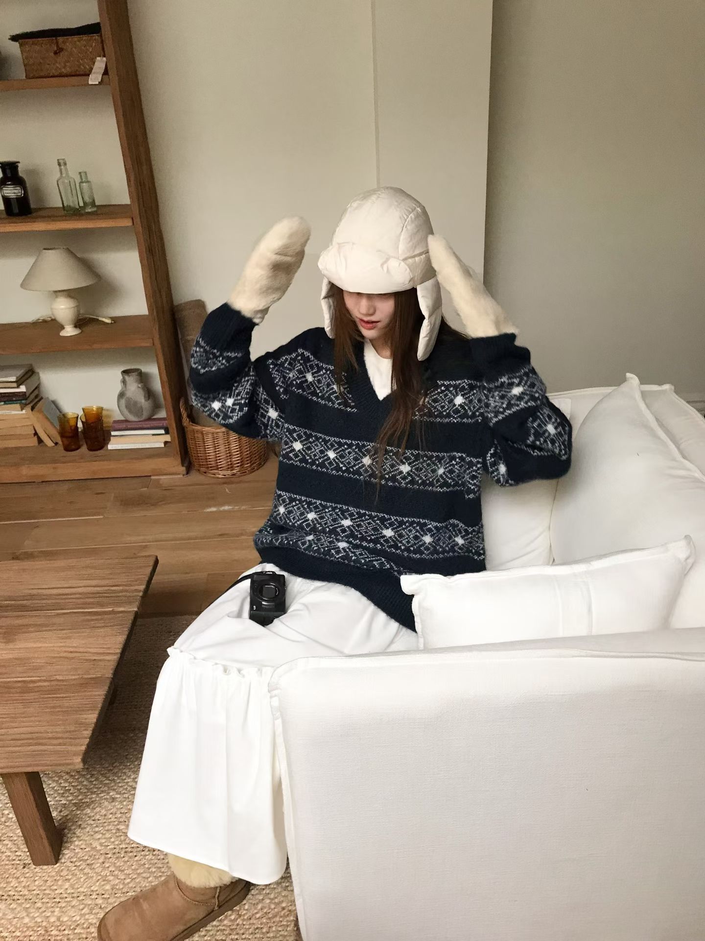 [Preorder 1st Drop Price] C3008 Snowflake Sweater