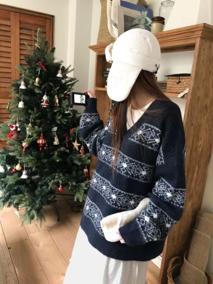 [Preorder 1st Drop Price] C3008 Snowflake Sweater