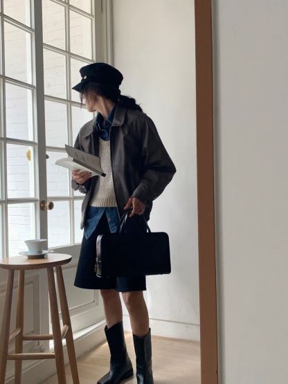 [Preorder 1st Drop Price] C3011 Chocolate Bomber Jacket