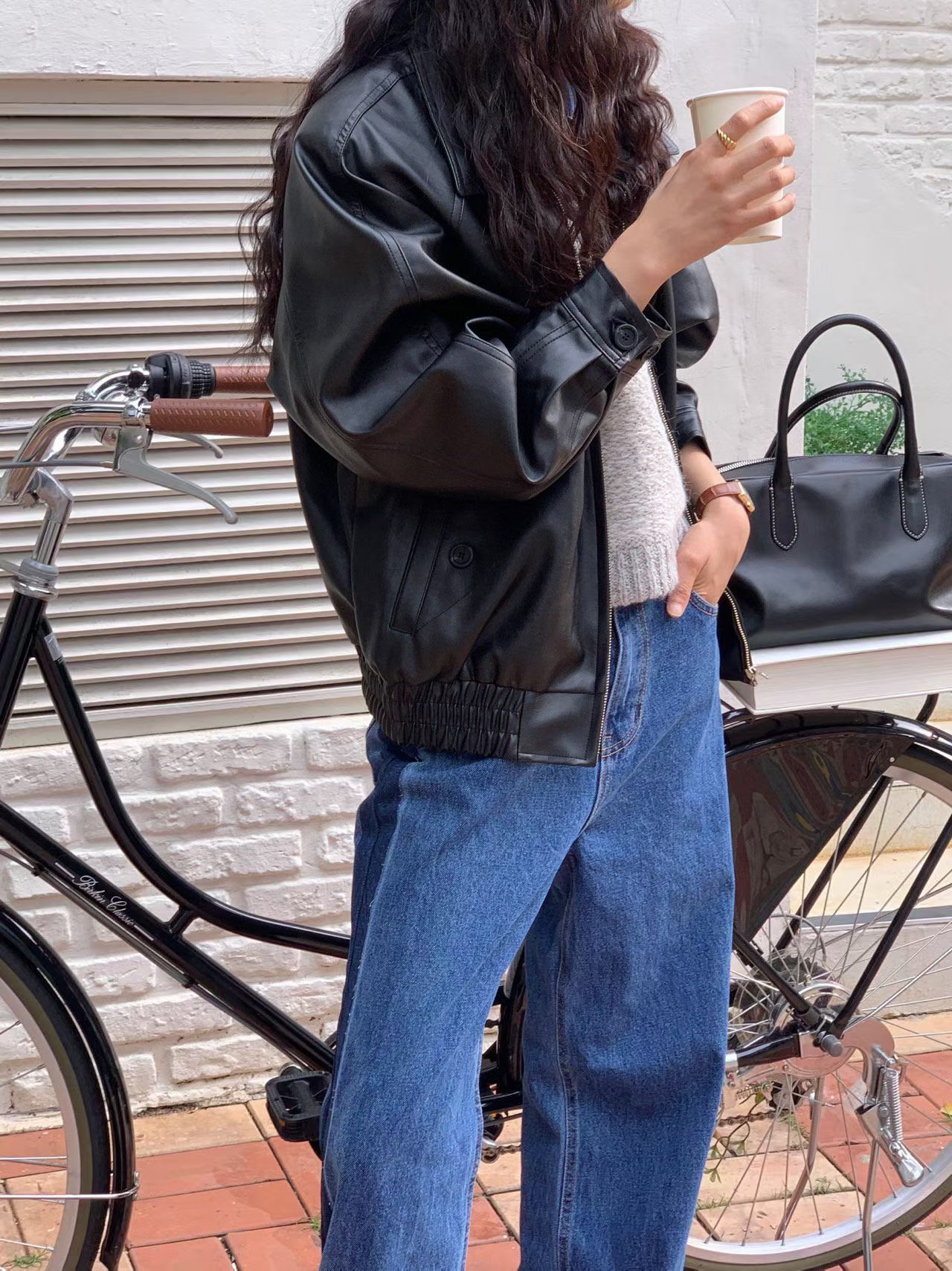 [Preorder 1st Drop Price] C3011 Chocolate Bomber Jacket