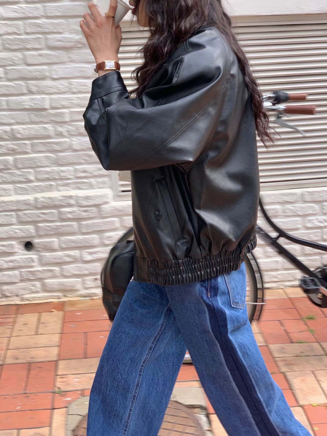 [Preorder 1st Drop Price] C3011 Chocolate Bomber Jacket